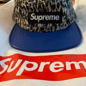 Supreme leopard visor camp cap